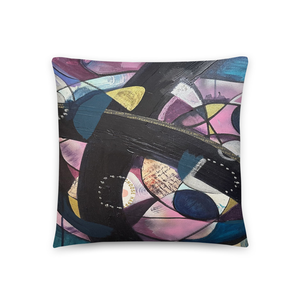 Choose Happy — Throw Pillow (18" × 18")
