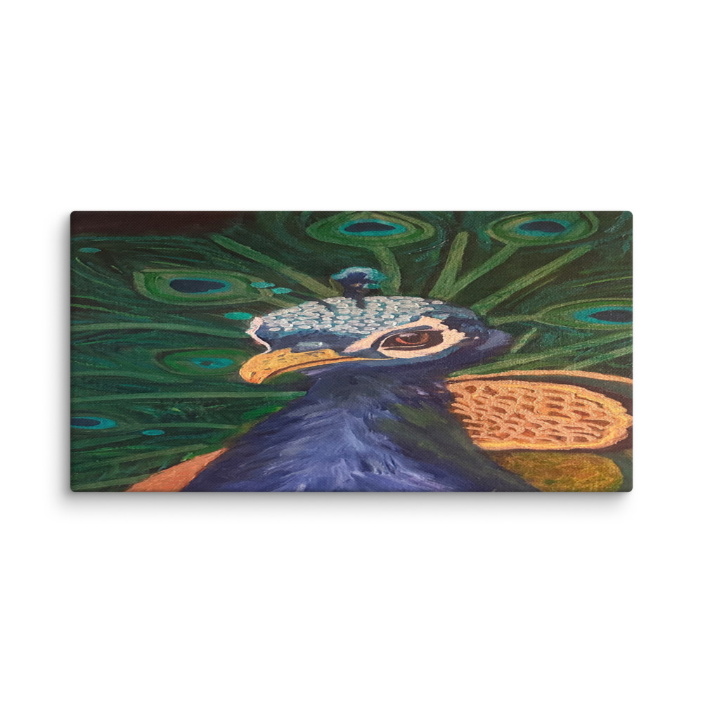 Pride of Plumes — Canvas Print (12" × 24")