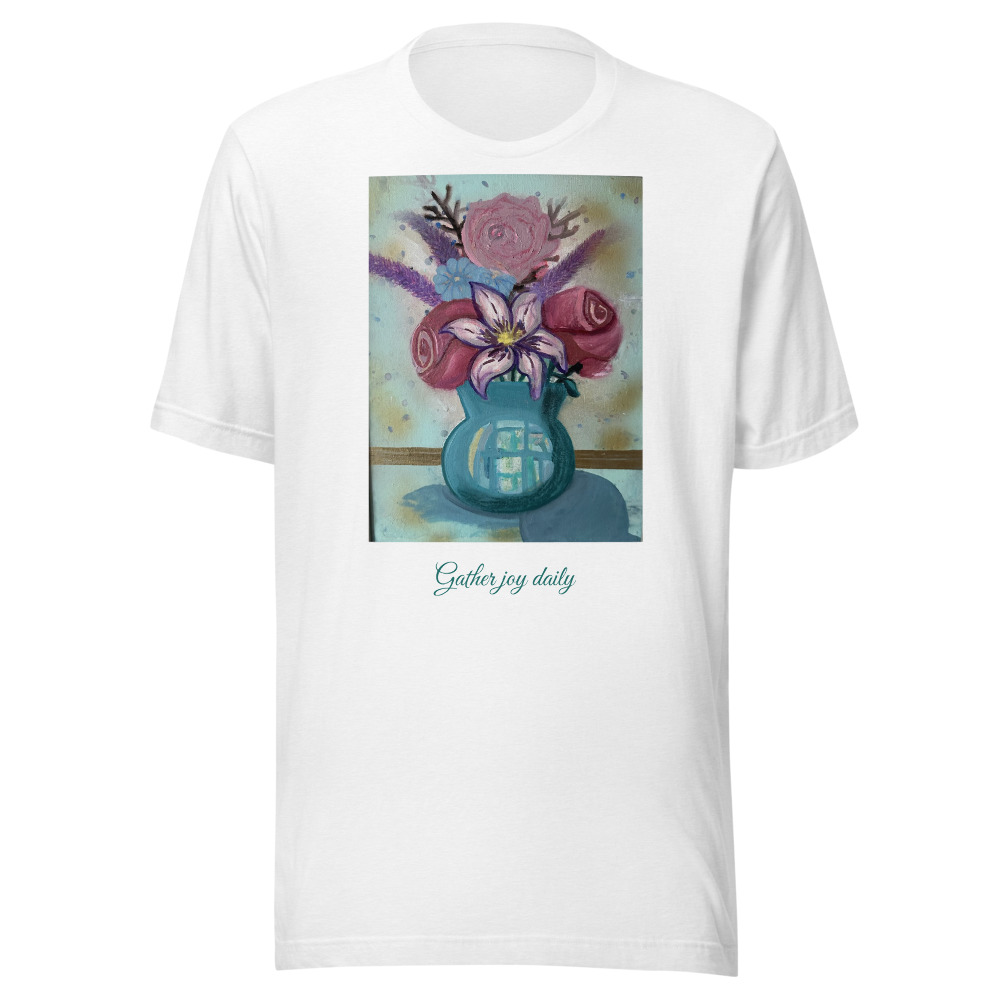 Bouquet in Teal — T-Shirt (Holistic Edition)