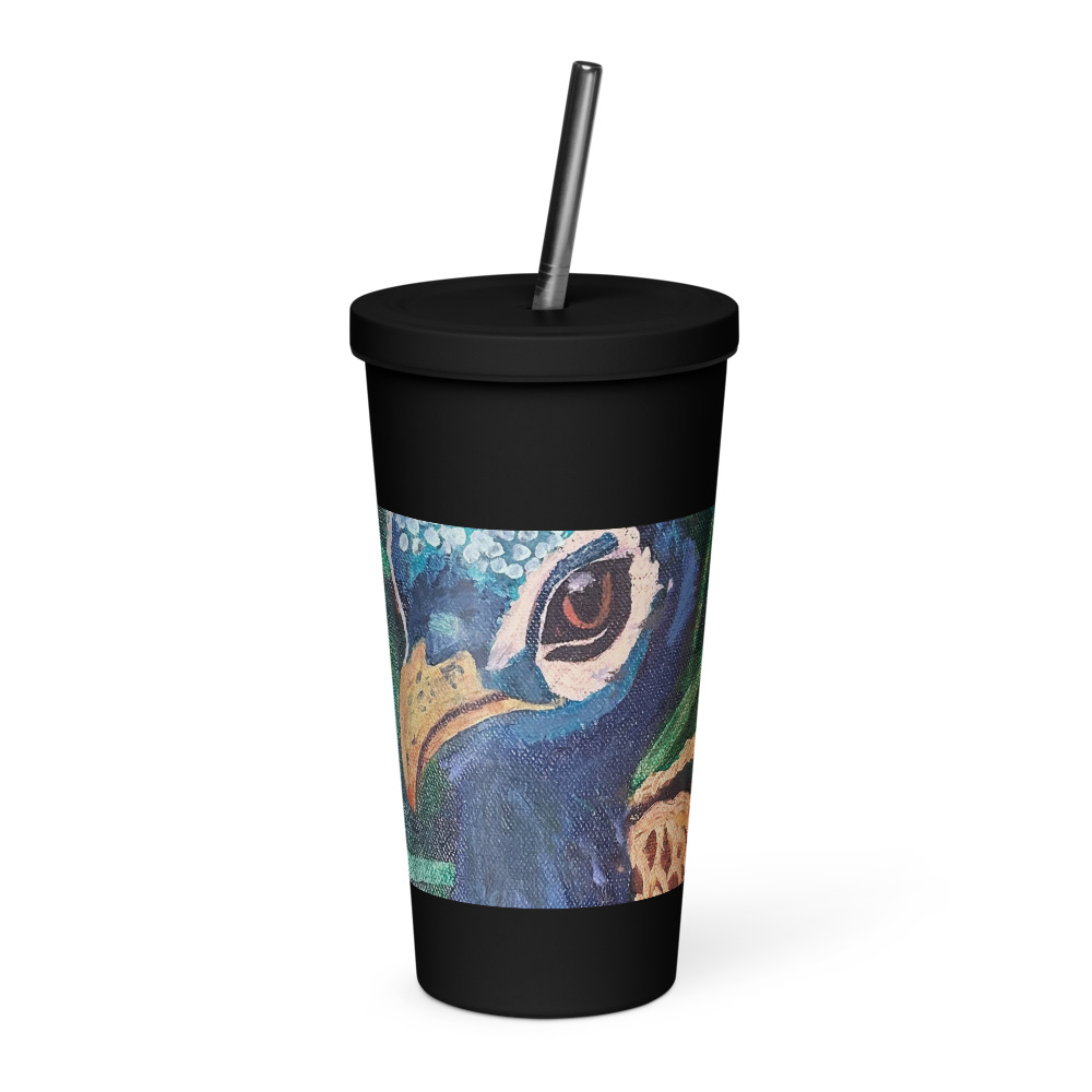 Pride of Plumes — Insulated Tumbler with Straw