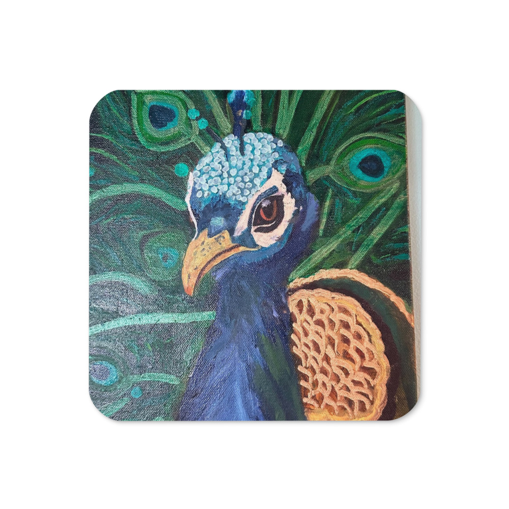 Pride of Plumes — Cork-Back Coaster