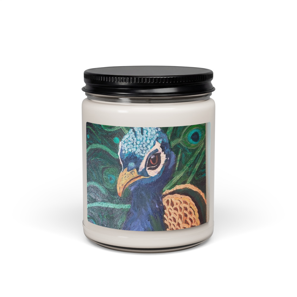 Pride of Plumes — Scented Soy Candle (Sea Salt & Orchid)