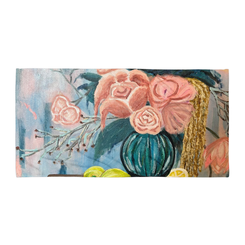 Garden in Full Bloom — Beach Towel (30"×60")