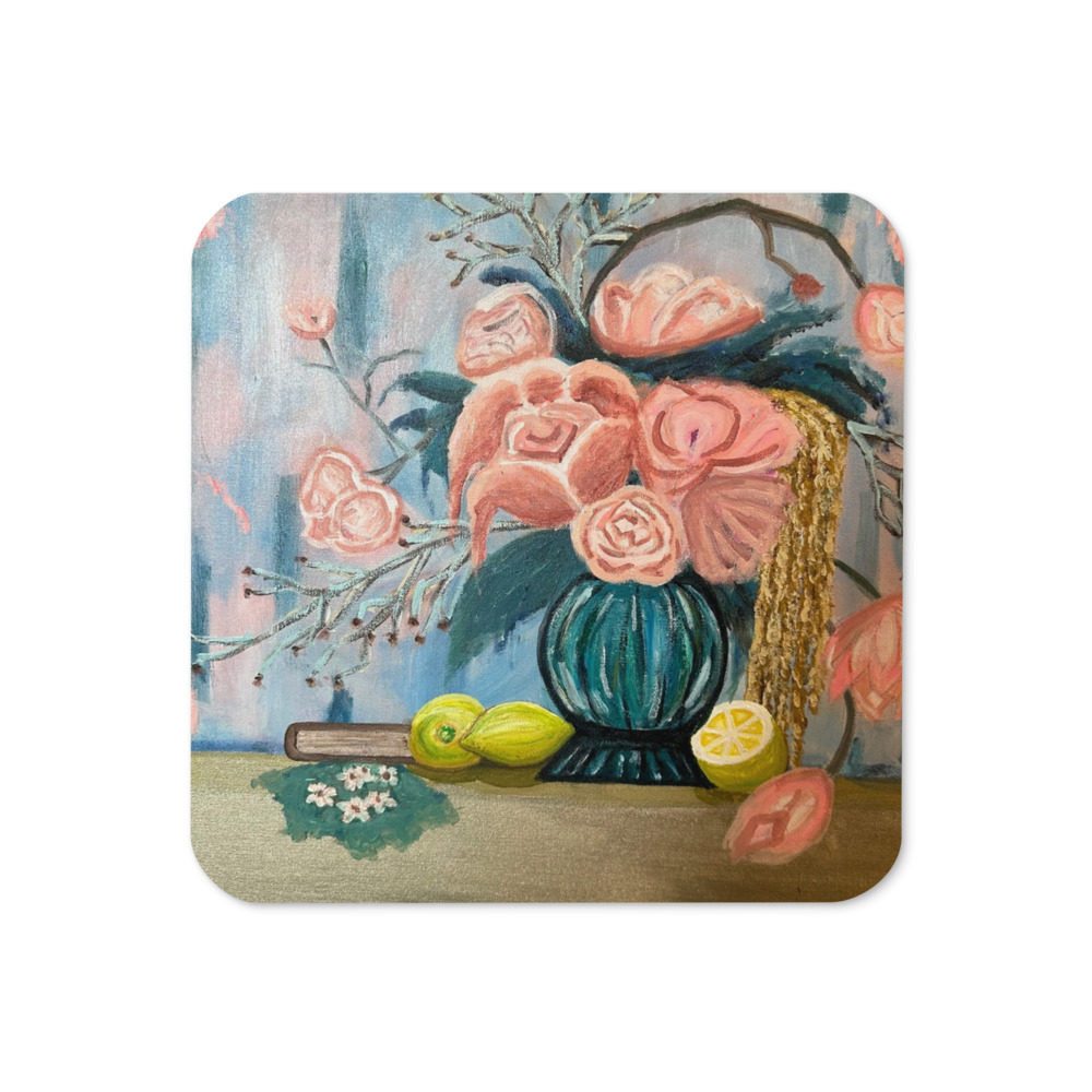 Garden in Full Bloom — Cork-Back Coaster