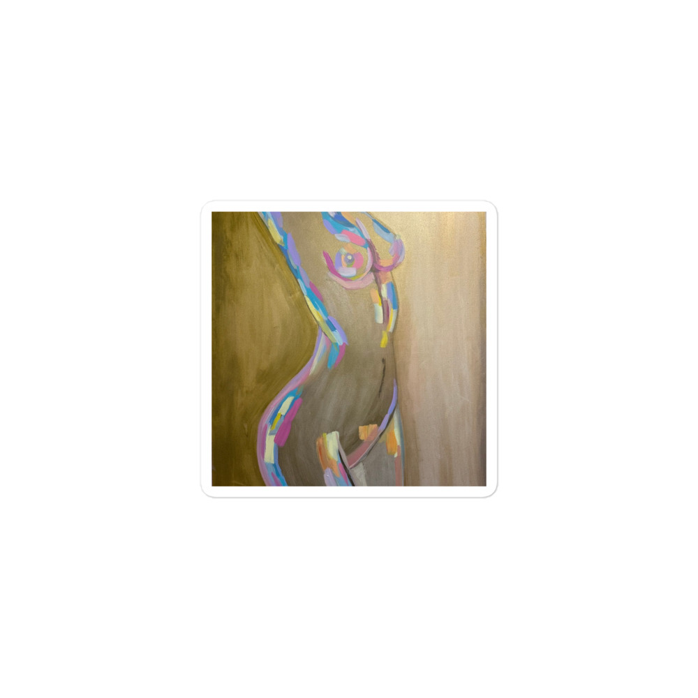 Golden Form — Die-Cut Sticker (3")