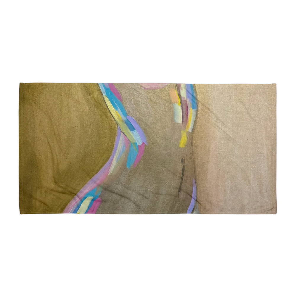 Golden Form — Beach Towel (30"×60")