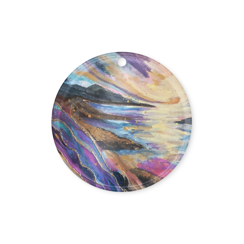 Where Light Meets the Shore — Acrylic Ornament