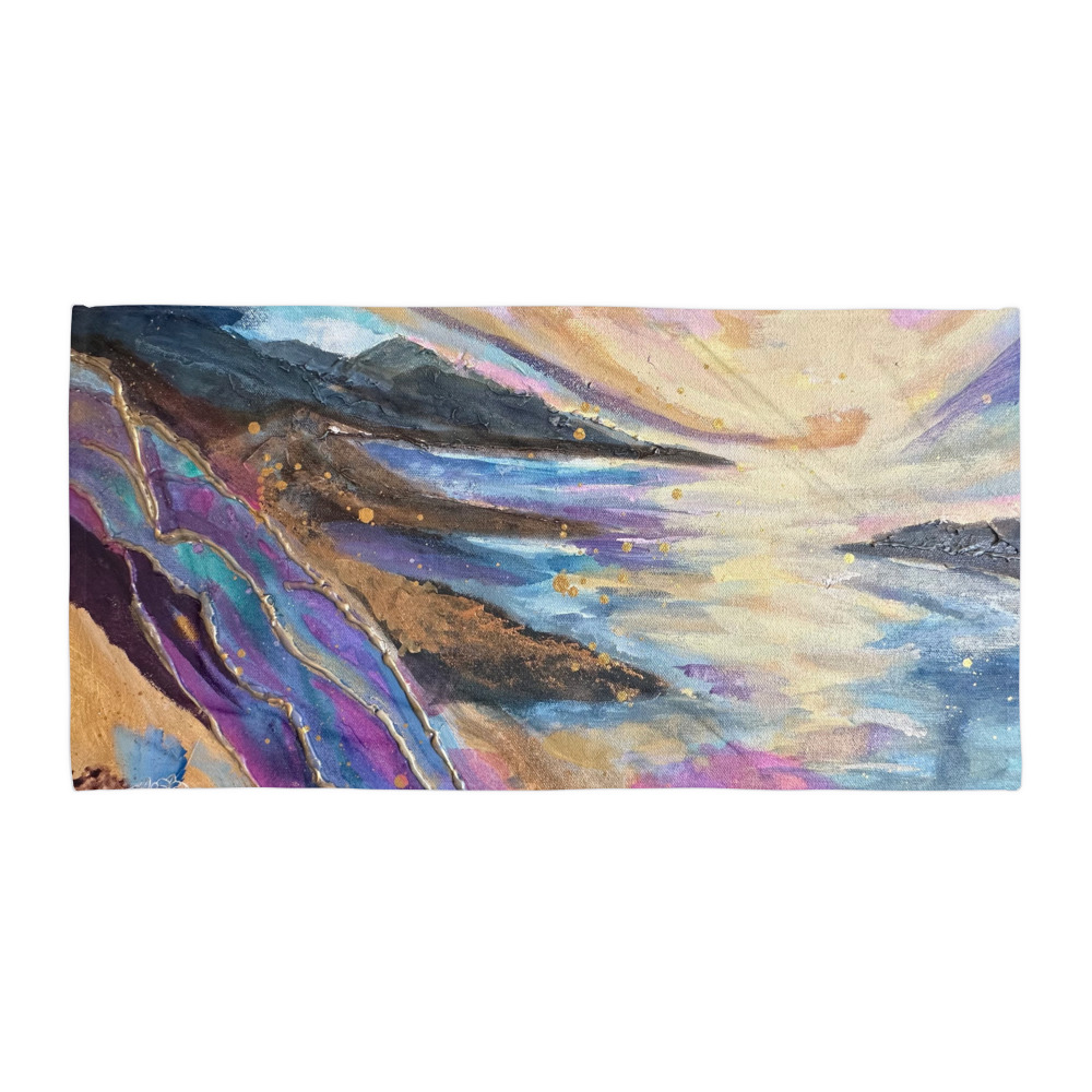 Where Light Meets the Shore — Beach Towel (30"×60")