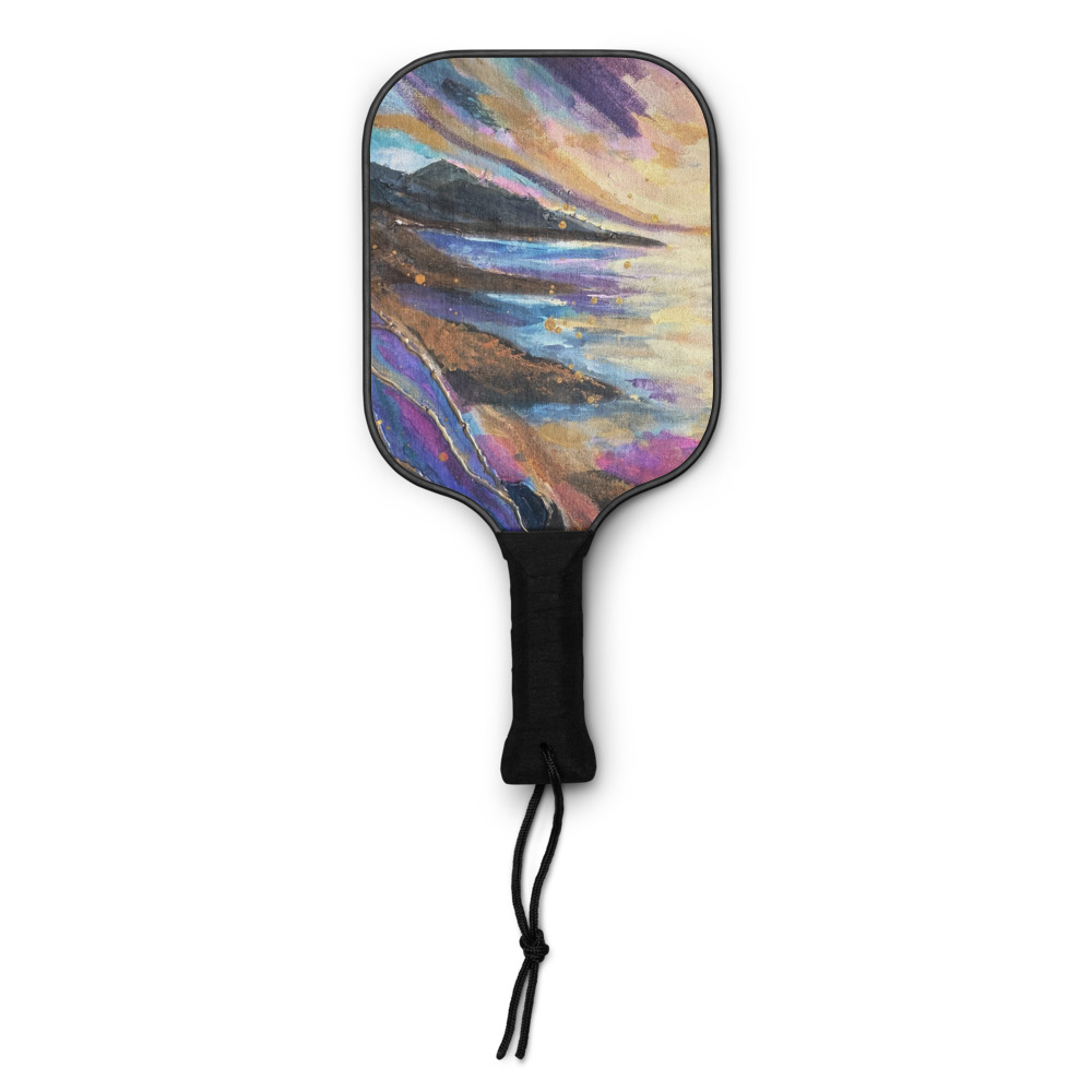 Where Light Meets the Shore — Pickleball Paddle