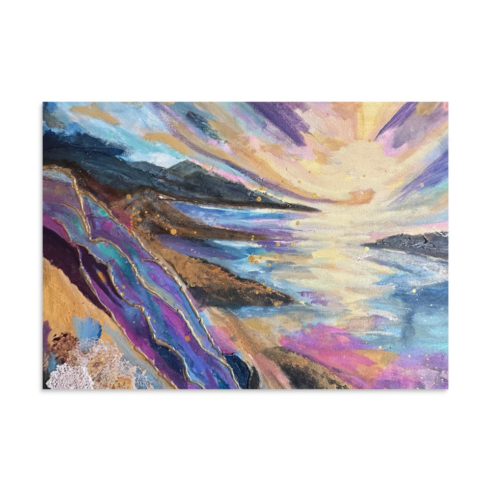 Where Light Meets the Shore — Matte Poster (A3)