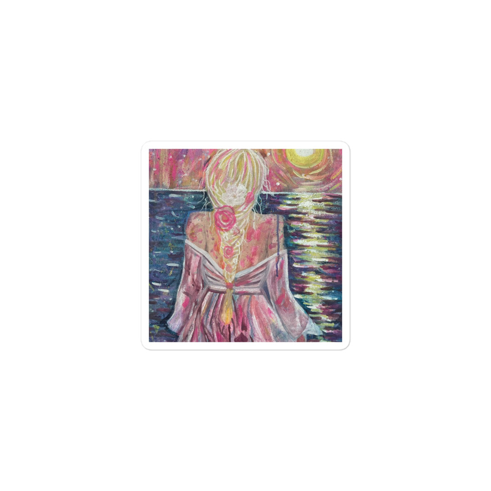 Sunset Reverie — Die-Cut Sticker (3")