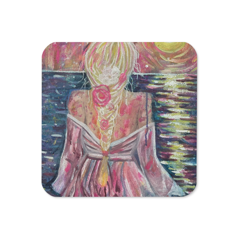 Sunset Reverie — Cork-Back Coaster