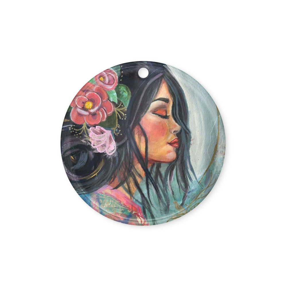 Camellia Muse — Acrylic Ornament