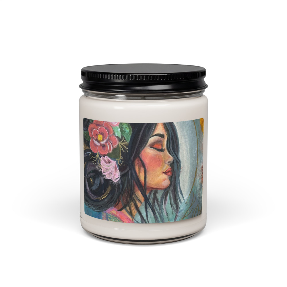 Camellia Muse — Scented Soy Candle (Sea Salt & Orchid)