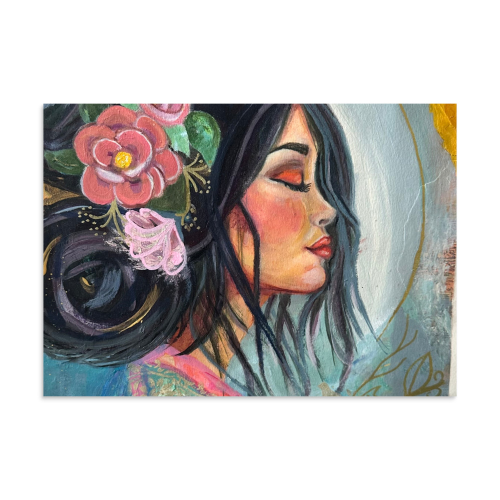 Camellia Muse — Matte Poster (A3)