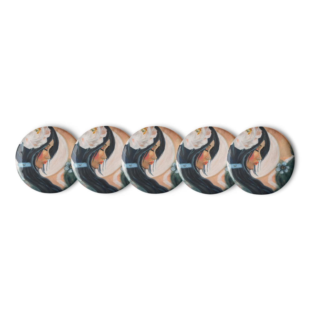 Moonflower — Pin Button Set