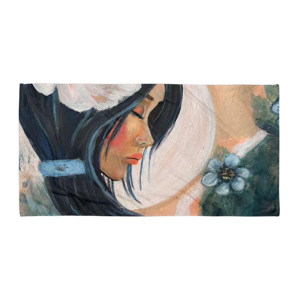 Moonflower — Beach Towel (30"×60")