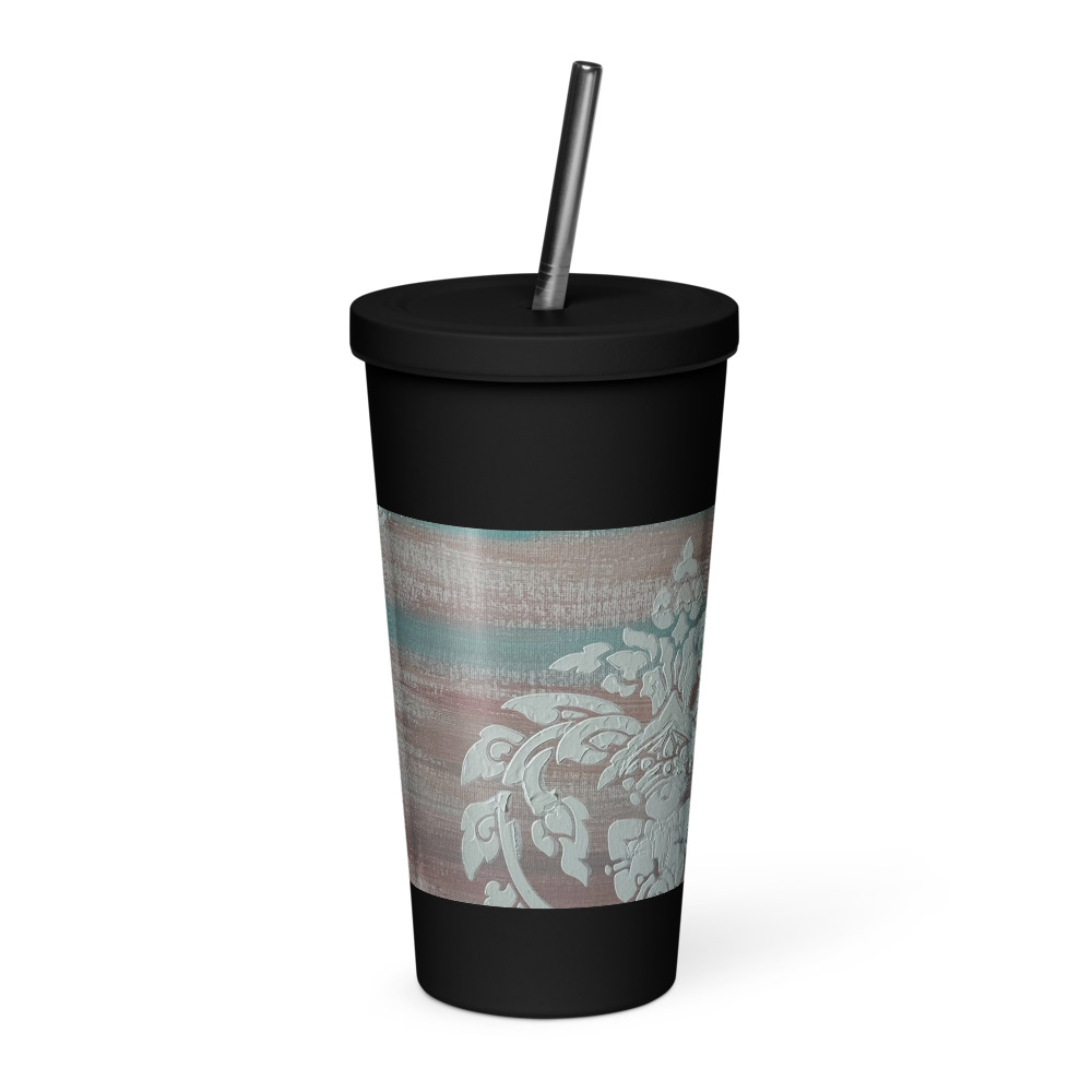 Gilded Mandala — Insulated Tumbler with Straw