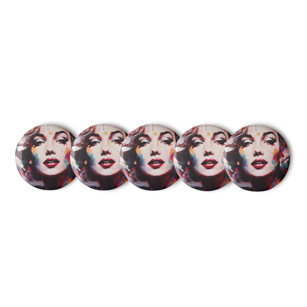 Technicolor Icon — Pin Button Set