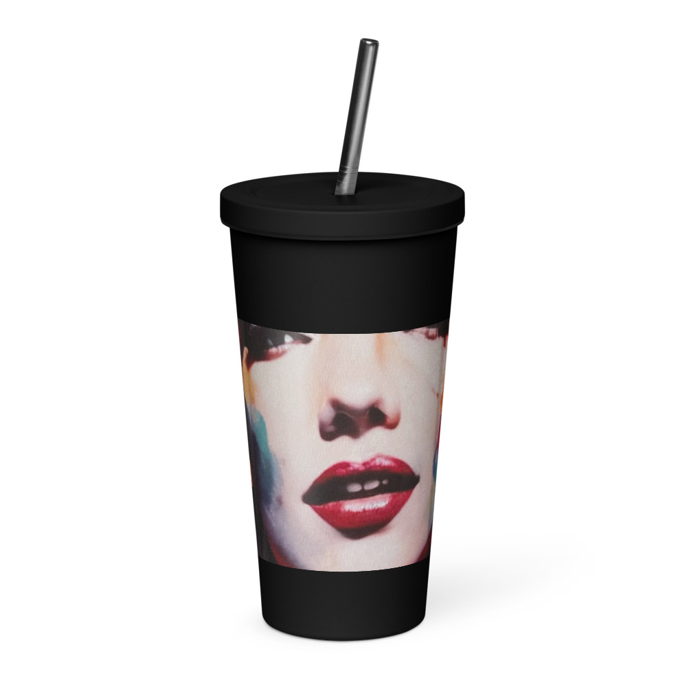 Technicolor Icon — Insulated Tumbler with Straw