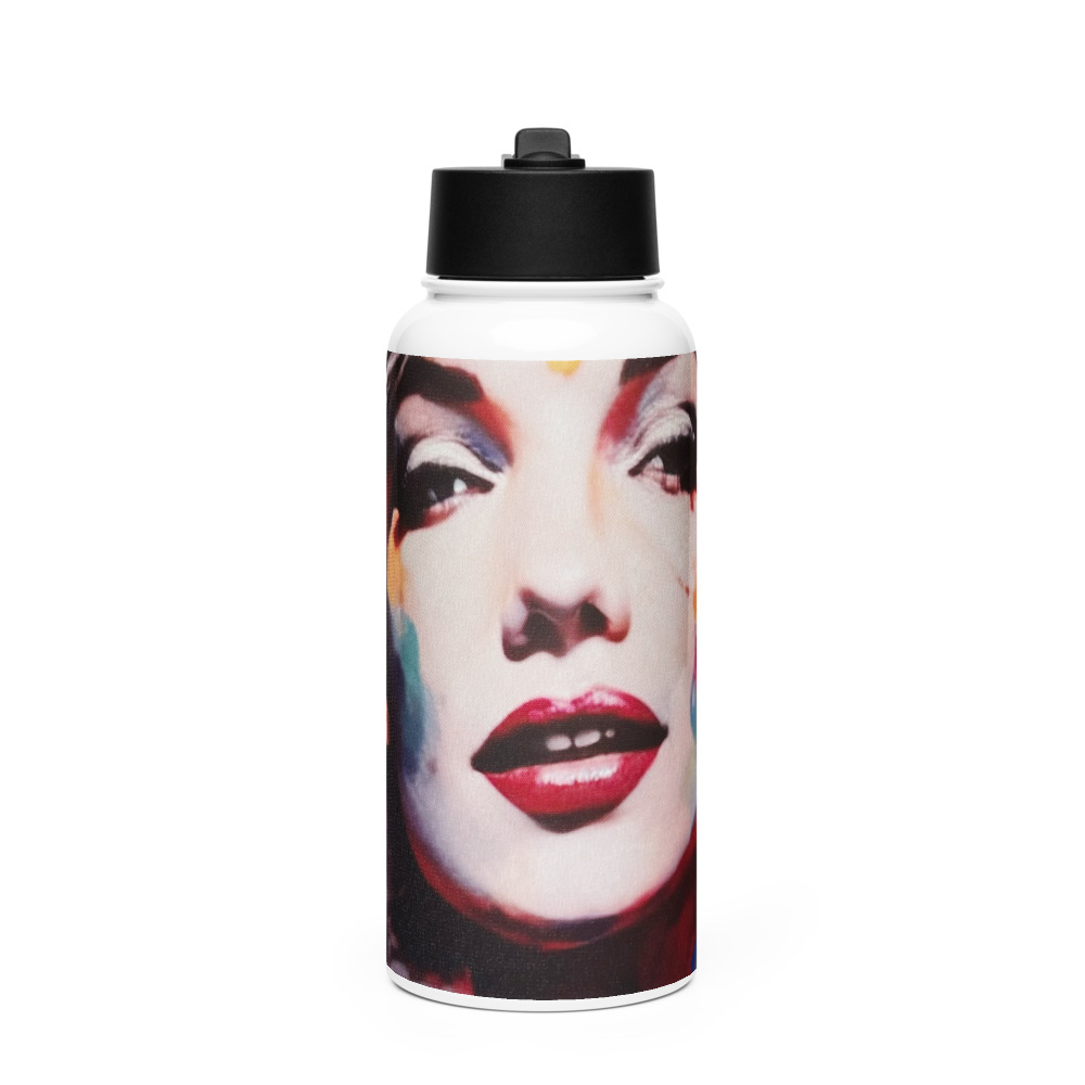 Technicolor Icon — Straw-Lid Water Bottle (32oz)