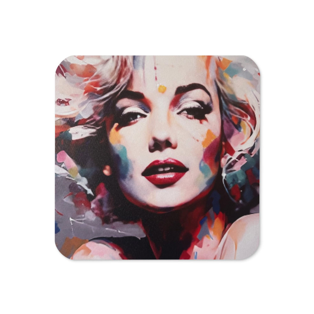 Technicolor Icon — Cork-Back Coaster