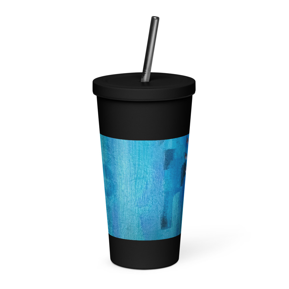 Ocean Murmur — Insulated Tumbler with Straw
