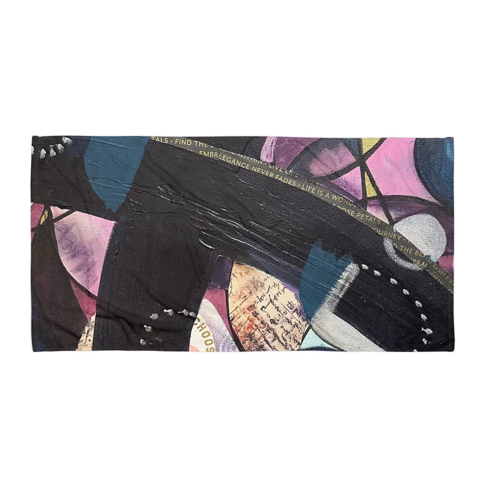 Choose Happy — Beach Towel (30"×60")