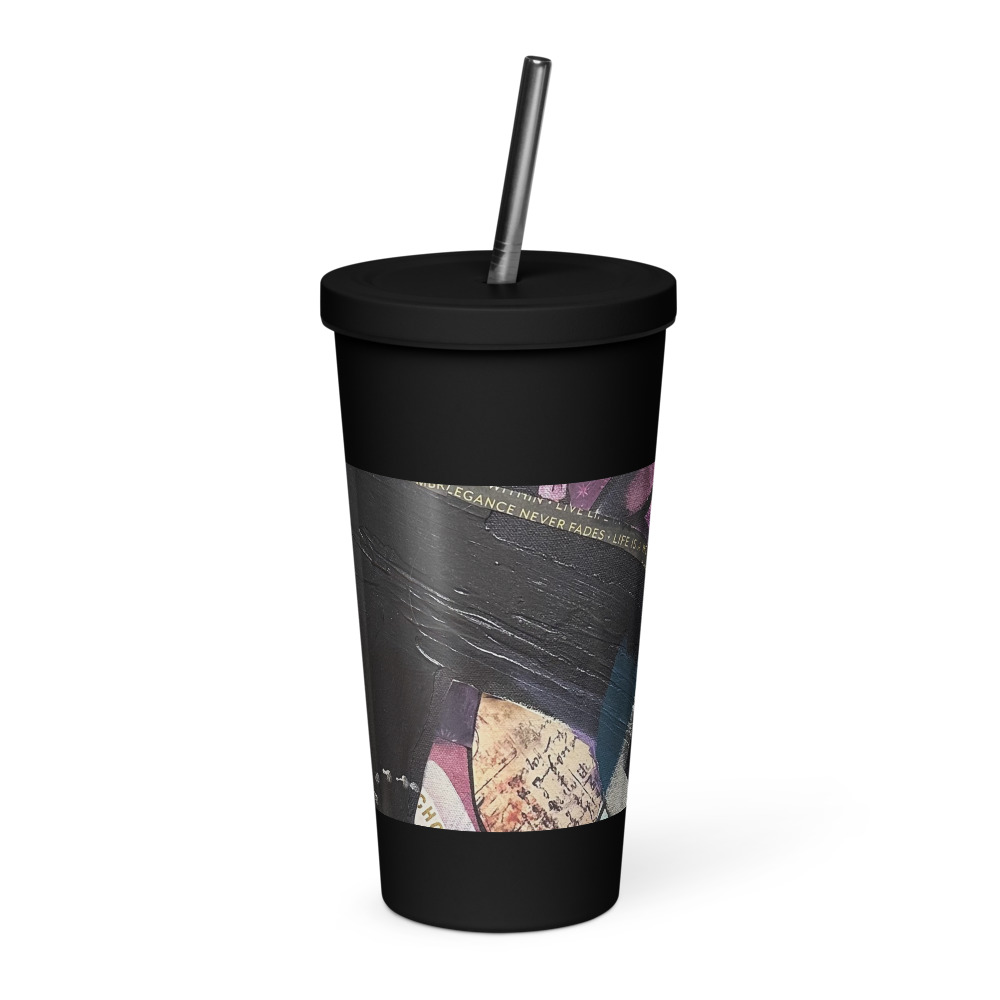 Choose Happy — Insulated Tumbler with Straw
