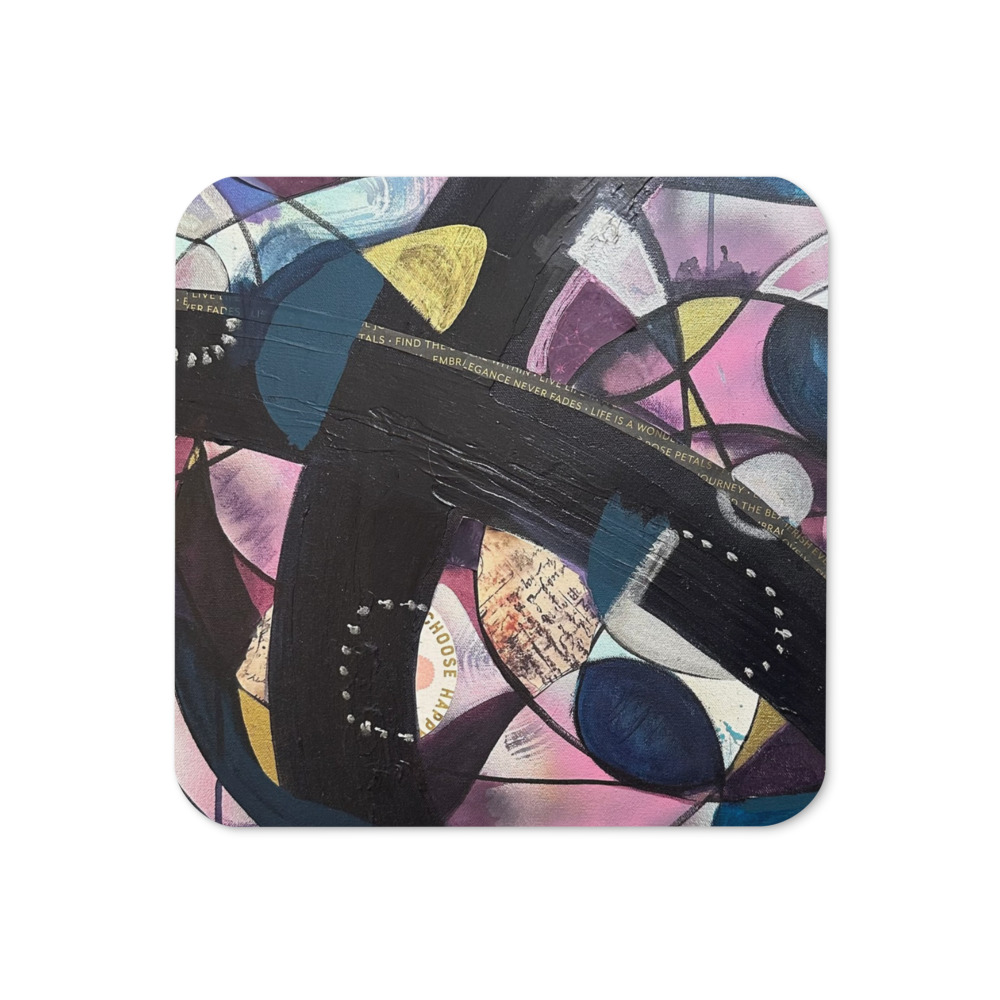 Choose Happy — Cork-Back Coaster