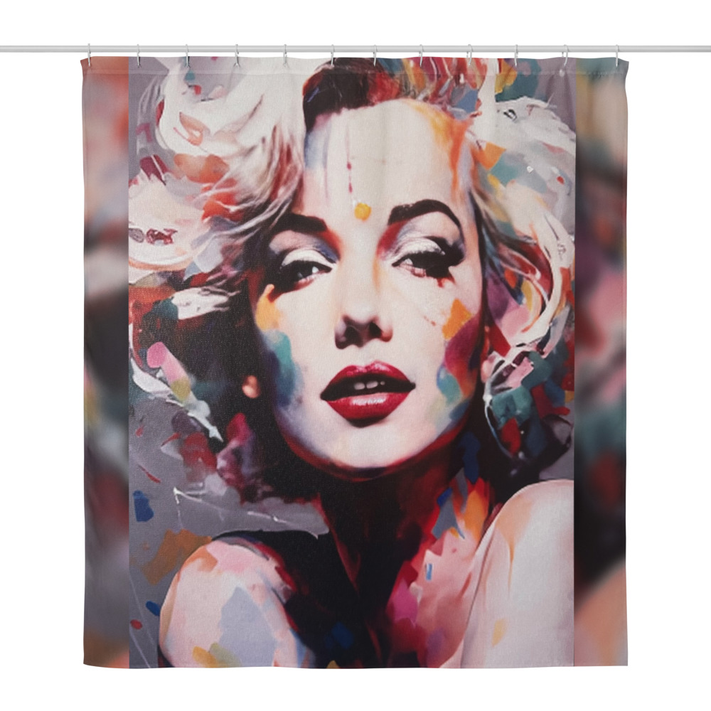 Technicolor Icon — Shower Curtain (71″×74″)