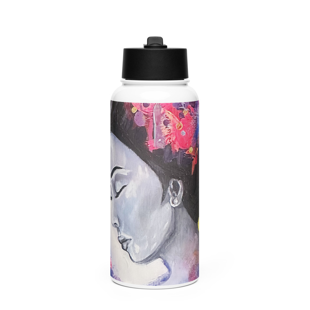 Geisha Moon — Straw-Lid Water Bottle (32oz)