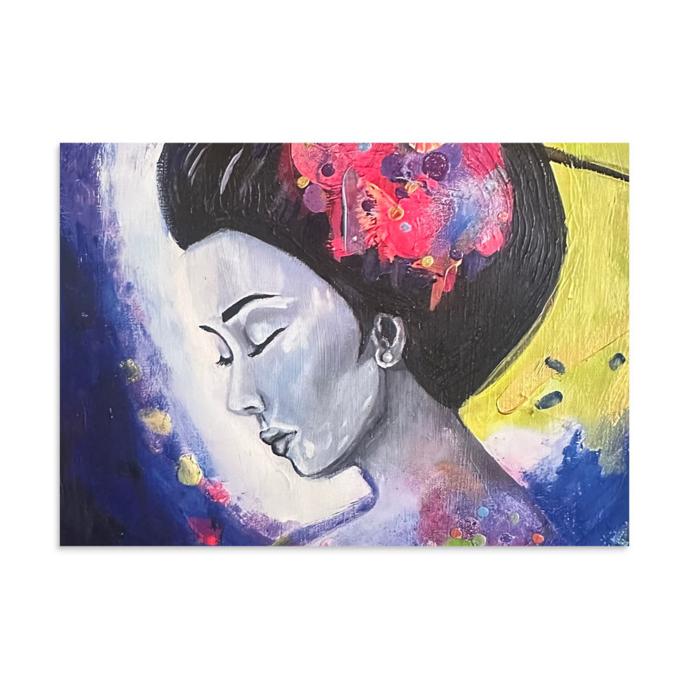 Geisha Moon — Matte Poster (A3)