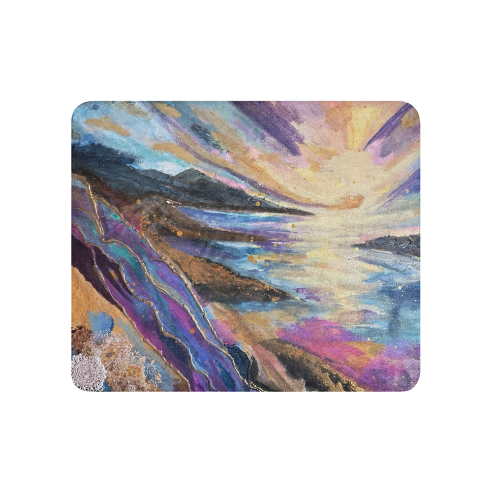 Where Light Meets the Shore — Sherpa Blanket (50" × 60")