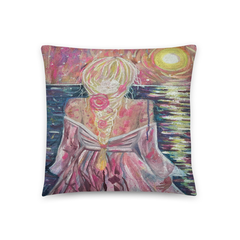 Sunset Reverie — Throw Pillow (18" × 18")