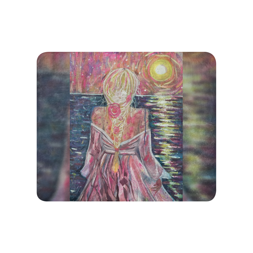 Sunset Reverie — Sherpa Blanket (50" × 60")