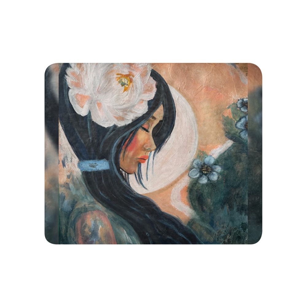 Moonflower — Sherpa Blanket (50" × 60")