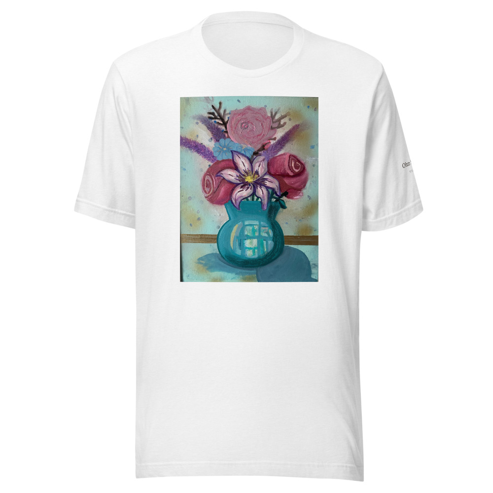 Bouquet in Teal — T-Shirt