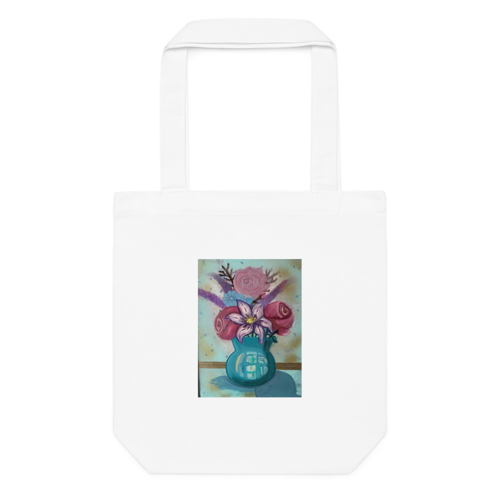 Bouquet in Teal — Tote Bag