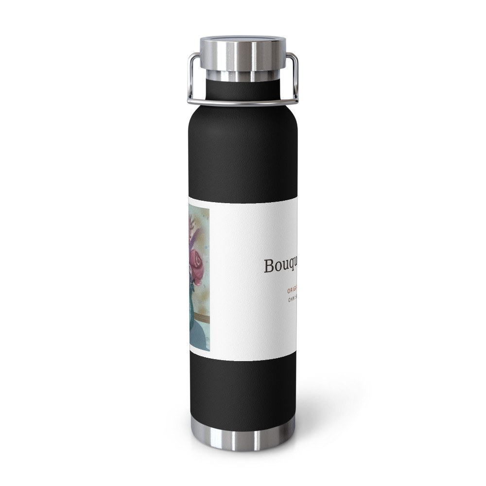 Bouquet in Teal — Water Bottle