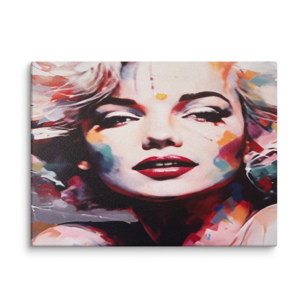 Technicolor Icon — Canvas Print (18" × 24")