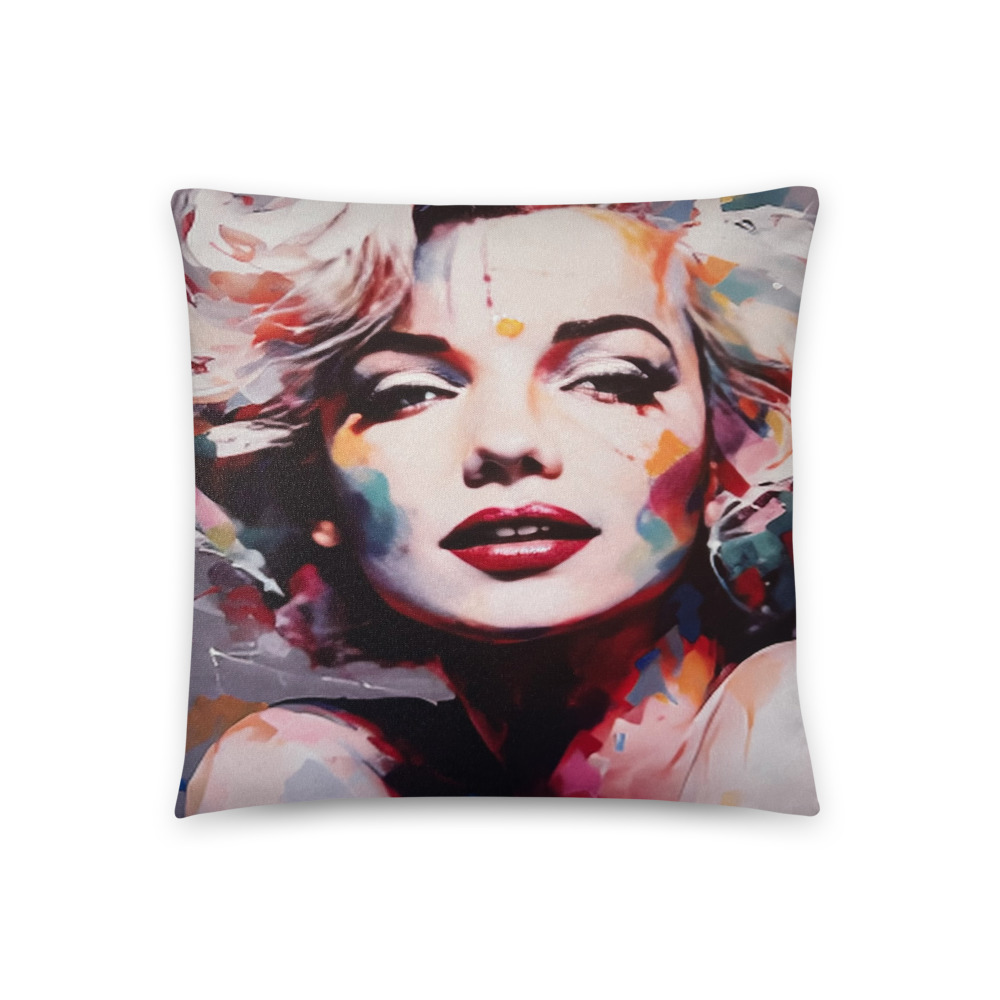 Technicolor Icon — Throw Pillow (18" × 18")