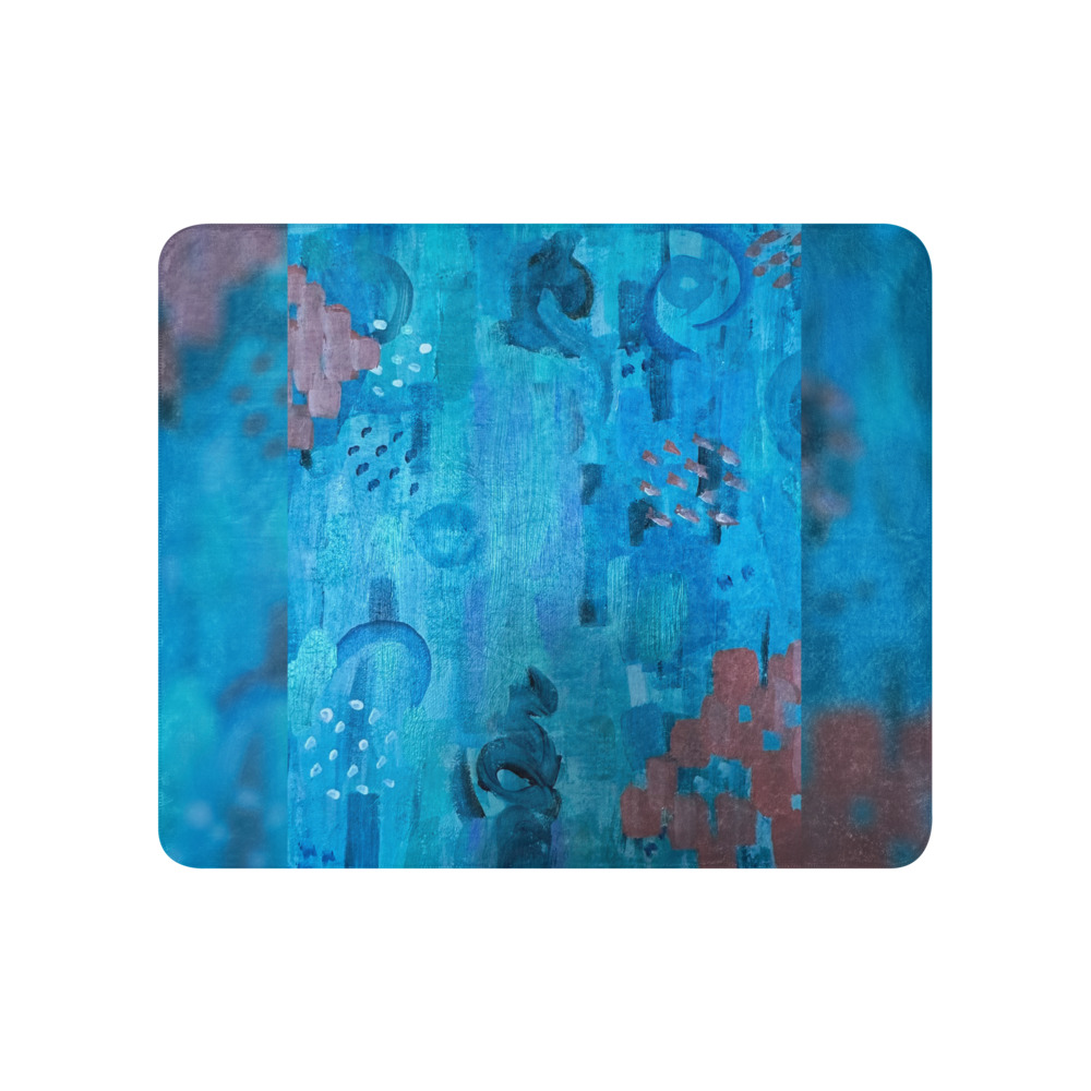 Ocean Murmur — Sherpa Blanket (50" × 60")